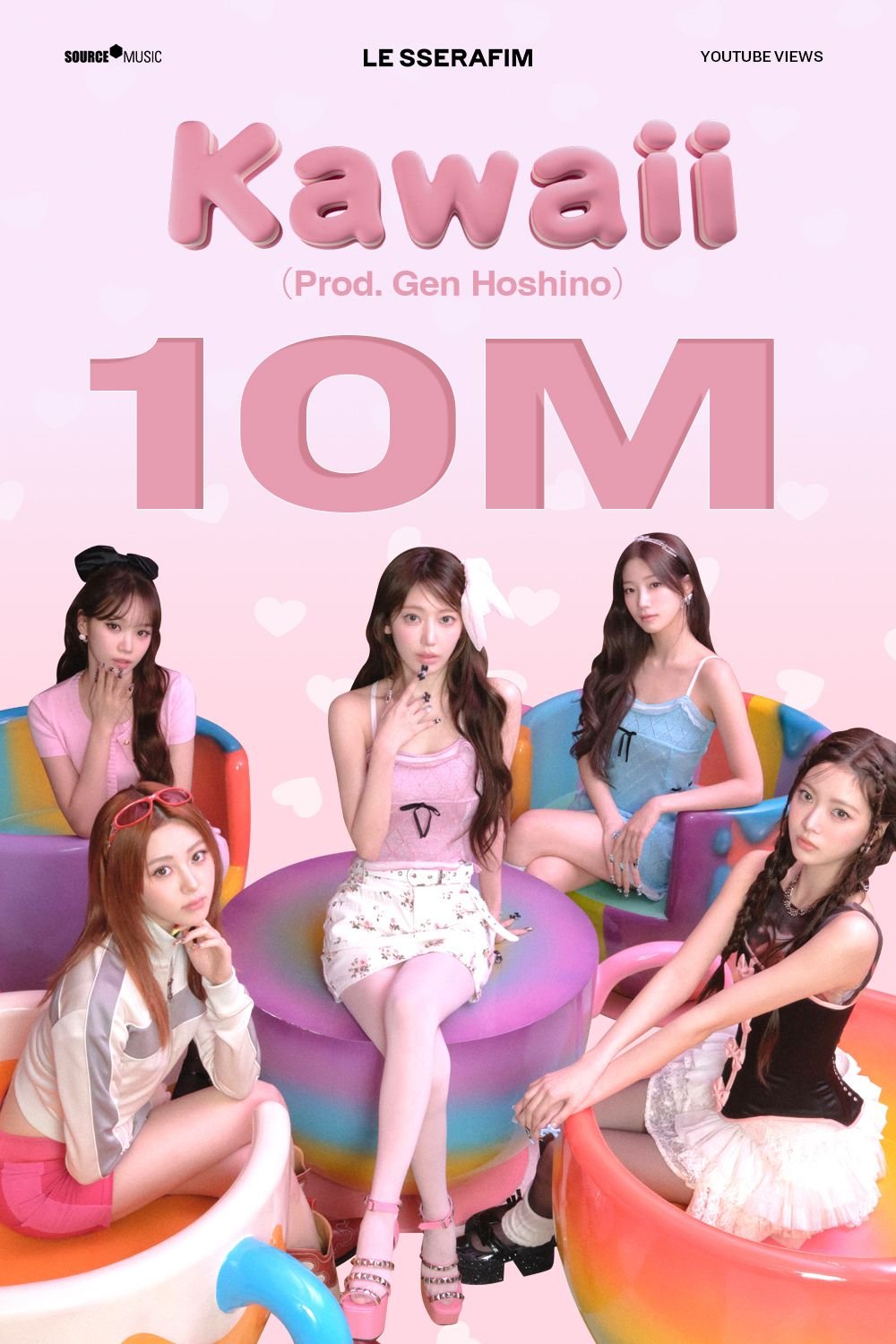 LE SSERAFIM、星野源プロデュース楽曲「Kawaii (Prod. Gen Hoshino